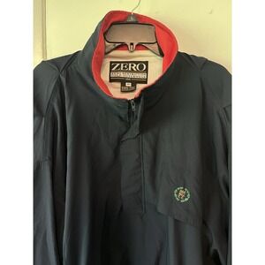 Zero Restriction Golf Pullover 1/4 Zip Goretex Wind Jacket XL Navy Oak Hill VTG
